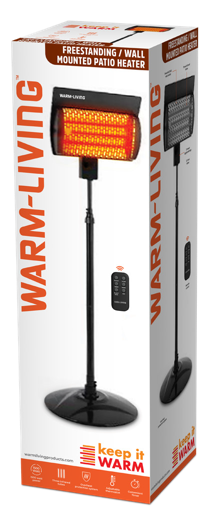 Freestanding or Wall Mount Infrared Patio Heater